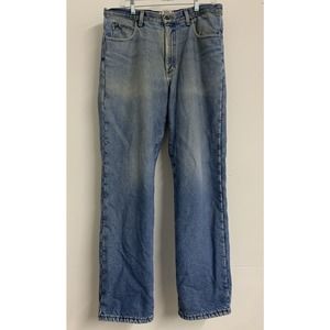 LL Bean Jeans Mens 34x32 Prewashed Blue Fleece Lined Classic Fit Vintage Pants